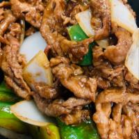 A54. Mongolian Lamb with Onion and Pepper · 