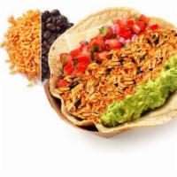 Rice & Bean Taco · Loaded tacos served in a soft corn tortilla