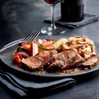 Roasted Tri-Tip · Slow-roasted and sliced, served Medium Rare to Medium. Served with choice of 2 sides. 