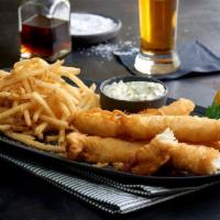 Fish ＆ Chips · Beer battered fish fillets served with tartar sauce and french fries