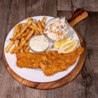 Famous Fish Fry · Yuengling beer battered Haddock filet served with your choice of two sides