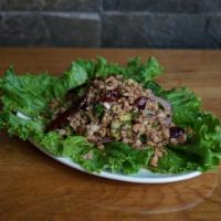 Larb Pork Salad · Minced pork with lime-based salad dressing, chili powder, rice powder, cilantro, and shallot