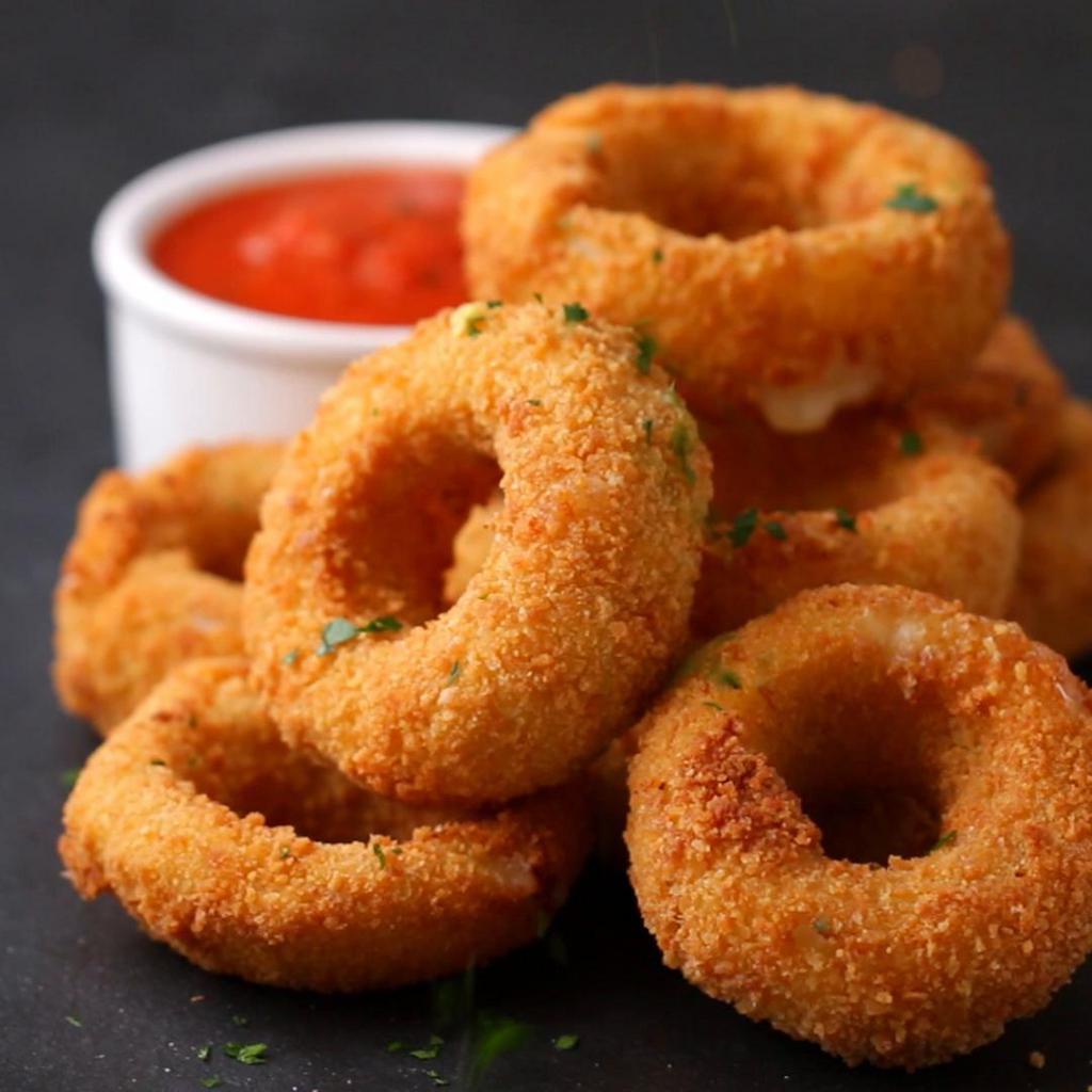 Onion Rings · An onion ring also called a french fried onion ring, is a form of appetizer or side dish. American cuisine.
