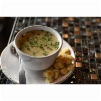 CHOWDER-CUP · A Northwest favorite. Housemade right here at HopsnDrops.