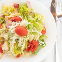 Large Italian Salad · Romaine Lettuce / Salami / Artichoke Hearts / Mozzarella / Green Olives / Roasted Red Pepper...