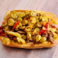 Italian Beef Sandwich Only · Chicago style lean tender beef sliced thin.