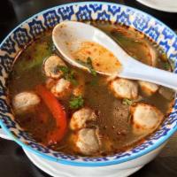 2. Tom Yum Shrimp · Thai's famous spicy shrimp soup.
