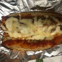 Chicken Parm Hero · Chicken Cutlet ,Tomato Sauce,Mozzarella and Parmesan Cheese 
