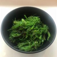 Seaweed Salad. · Shredded seaweed, sesame dressing. Gluten-free.