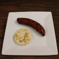 Colombian Sausage with Corn Cake · 