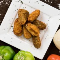 Jalapeno Poppers · 8 cream cheese poppers with ranch.