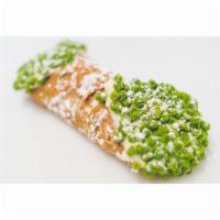 Cannoli · A delicious crispy Italian  pastry shell filled with ricotta & cream cheese, topped with pis...
