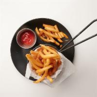 Rosemary Fried · French fries mixed with rosemary, olive oil, salt, and herbs. Vegan.