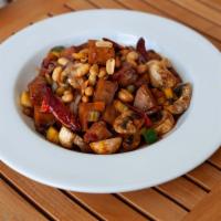 Vegetarian Chicken Kung Pao · vegetarian protein with assorted vegetables