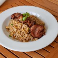 Grilled Pork with Egg Fried Rice · 