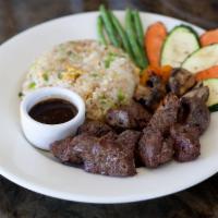 Beef Tenderloin Rice Plate · A choice of egg fried rice or a sunny side up egg over steamed rice. Served with grilled sea...