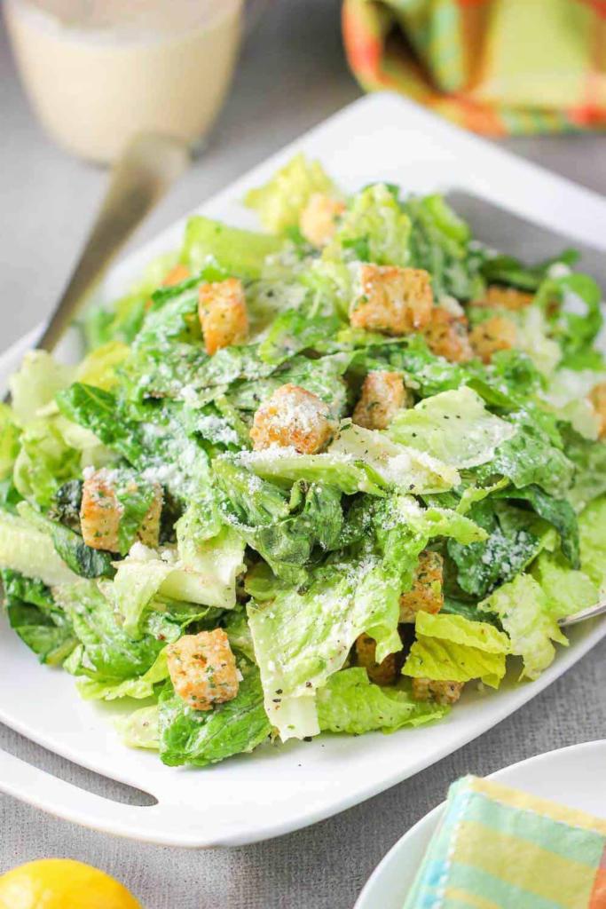 Caesar Salad · Romain lettuce with Caesar dressing, croutons and parmesan cheese