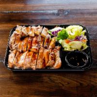 Chicken Teri Box · Includes white rice, drizzle of Joybox's teriyaki sauce and fresh salad.