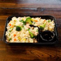 Shrimp Fried Rice · Stir-fried rice with shrimp and vegetables.