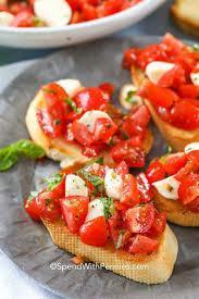 BRUSCHETTA · Olive oil,garlic,fresh tomatoes and basil over crostini bread