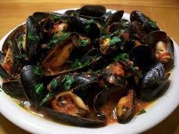 MUSSELS RED · Sauteed garlic oil white wine touch marinara