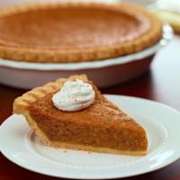 Pumpkin Pie · Classic and so delicious! Seasoned with allspice, cinnamon, cloves ginger and nutmeg; our Ho...