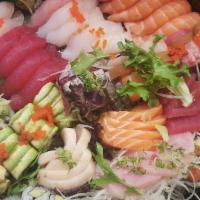 Sushi Rolls Dinner Big Party Tray #4 · Serves 8-10 people. Fresh veggie rolls mixed: Sweet potato tempura, pumpkin tempura, avocado...