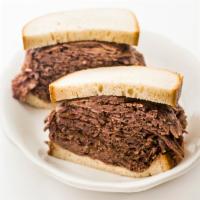 Hot Brisket Sandwich · If you like your meat juicy, we recommend you do not order lean or extra lean meat. Not
resp...