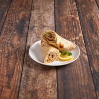 Chicken Kebab Roll · Chicken shish kebab topped with green chatni and wrapped in a choice of bread.