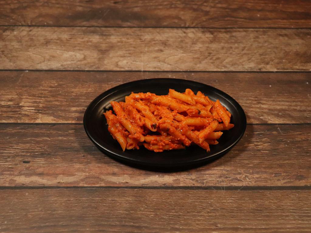 Penne alla Vodka · Penne with vodka, tomato sauce and a touch of cream.