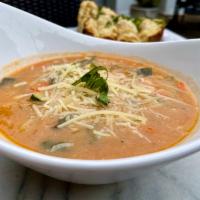 White Bean Minestrone · Hearty vegetable soup.