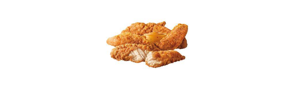 Crispy Tenders · Crispy-on-the-outside, juicy-on-the-inside, these all-white meat chicken tenders are packed with flavor. Available in 3 or 5 pieces and your choice of dipping sauce.
