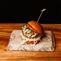 The I-M-Possible Burger · Plant based vegan burger. Vegan Mozzarella cheese, lettuce, tomato, sautéed mushrooms, sauté...