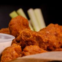 Boneless Wings · 1 lb. of our hand-cut, hand-breaded boneless chicken wings, tossed in your choice of sauce a...