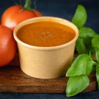 Tomato Basil Soup · Our made from scratch Tomato Basil Bisque