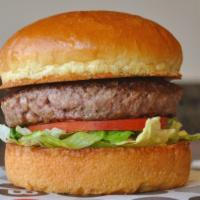 Hamburger · All Beef patty served with Lettuce, Tomato, and Pickle on a Brioche Bun (Please specify your...