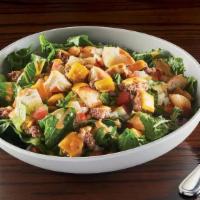 Our Burger Wahlbowl · 1/4 lb. burger, lettuce, tomatoes, onions, freshly toasted hamburger bun croutons, governmen...