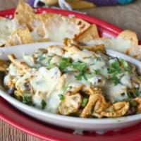 Spicy Pollo Verde Bake Specialty · Marinated chunks of chicken breast sautéed with lime, fresh jalapeño, mushrooms,
black bean ...