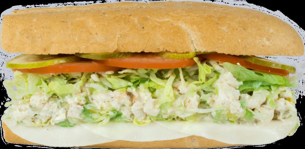 Chicken Salad Sub · Handmade Chicken Salad & Provolone Cheese on White Roll. 330-1220 Cal.