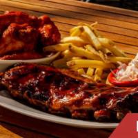 1/2 Rack Rib Combo · 1/2 rack of original award winning baby back ribs served with your choice of protein.