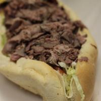 Roast Beef Sandwiches  · Roast Beef, Seasoned & Oven Roasted to medium. Hot grilled or Cold chilled, you choice of ch...