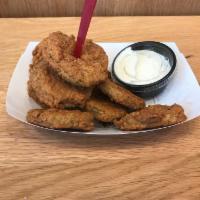 SPECIAL - Fried Pickles · Hand battered fried pickles.  Served with ranch dressing.
