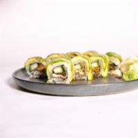 Dragon Roll · eel and cucumber, avocado on the top