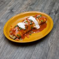 Expresso Burrito · Flour tortilla filled with black beans, rice, cheese, and lettuce and topped with sour cream...