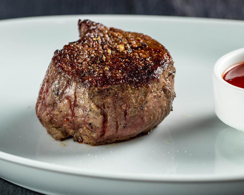 Filet 6 oz · 6 oz beef filet cooked to the desired temperature & choice of STK sauce.