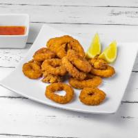 Fried Calamari · Muc chien gion. Lightly battered and seasoned calamari, served with house special sweet and ...