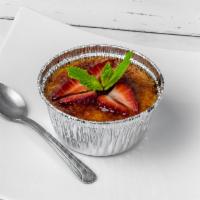 Creme Brulee · French classic creme brulee and crispy caramelized sugar.