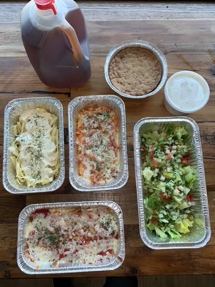 Tour of  Milton's Serves 6! · A sampling of Milton's Best... Includes Fettuccine Alfredo, Beef Lasagna, Baked Ziti, Salad and Dressing, Milton's Mini Choc Chip Pie and a Gallon of Tea.  **Please allow 45 minutes advance notice- hot and ready to eat or cold for reheat later.  Serves 6