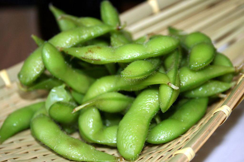 2. Edamame · Japanese green peas.