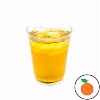 Fresh Orange Green Tea · Green tea is lightly sweetened with fresh orange squeezed in.
